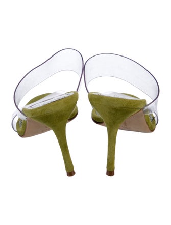 Manolo Blahnik Scolto Suede Slides