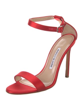 Manolo Blahnik Chaos Satin Sandals
