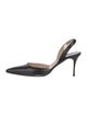 Manolo Blahnik Carolyne Leather Slingback Pumps
