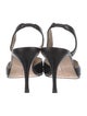 Manolo Blahnik Carolyne Leather Slingback Pumps