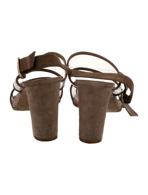 Manolo Blahnik Leather Slingback Sandals