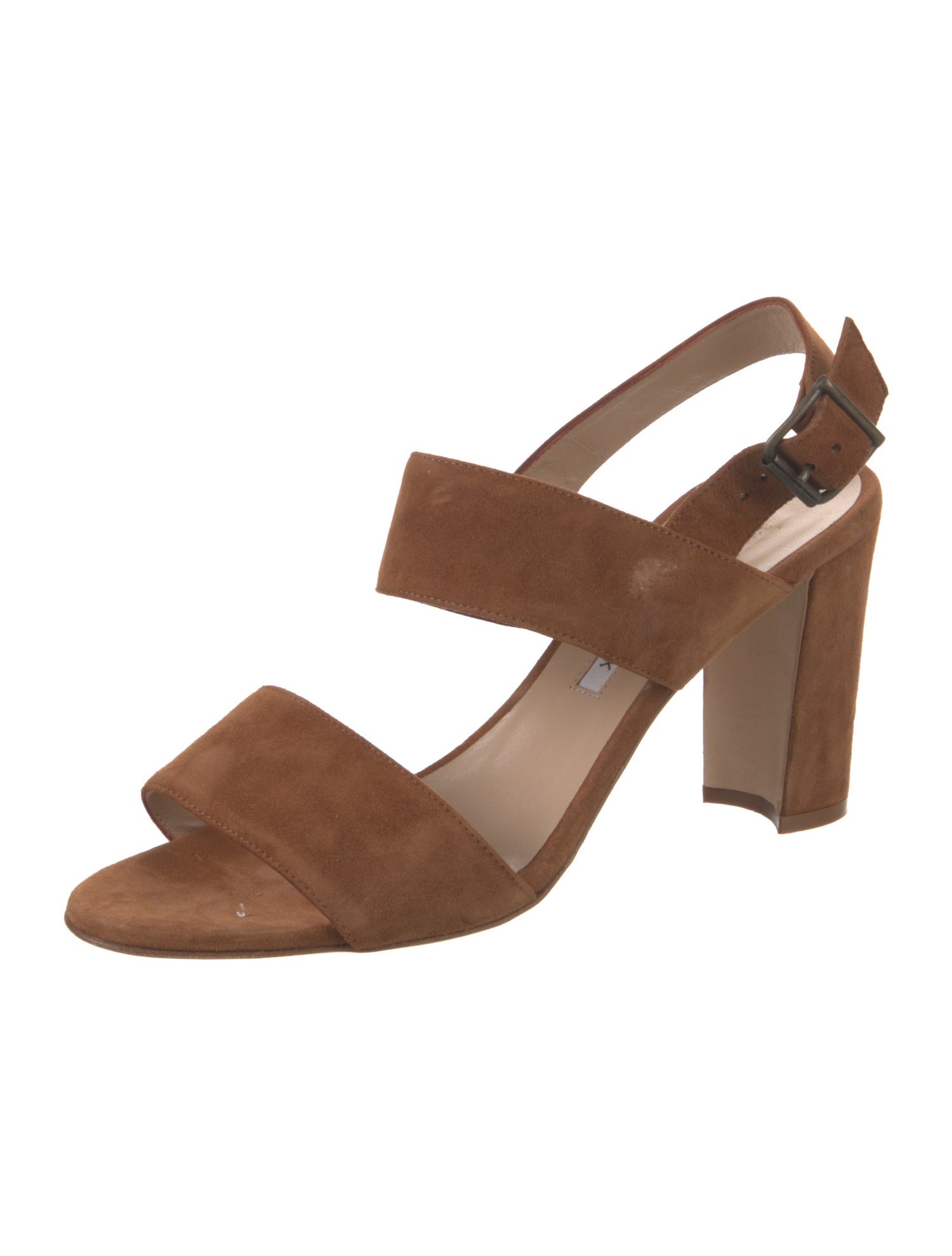 Manolo Blahnik Suede Slingback Sandals