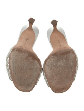 Manolo Blahnik Leather Slides