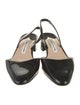 Manolo Blahnik Aspro Patent Leather Slingback Flats