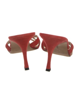 Manolo Blahnik Leather Slides