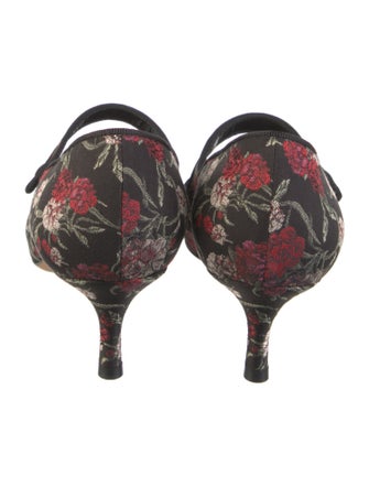 Manolo Blahnik Camparinew Canvas Pumps