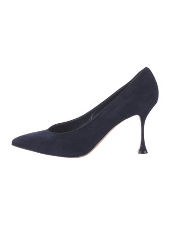 Manolo Blahnik Elydea Suede Pumps