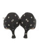 Manolo Blahnik Canvas Polka Dot Print Pumps