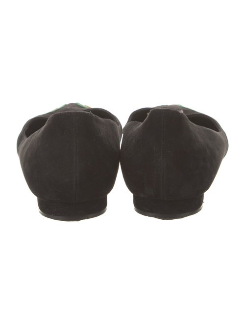 Manolo Blahnik Getax Suede Flats