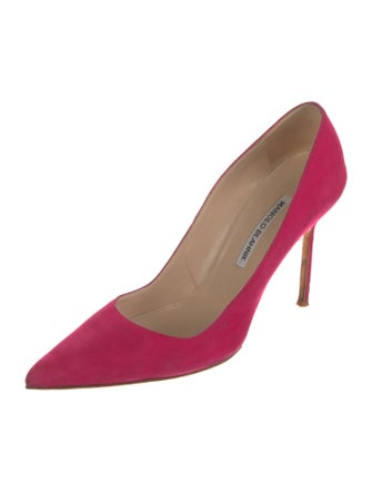 Manolo Blahnik Suede Pumps