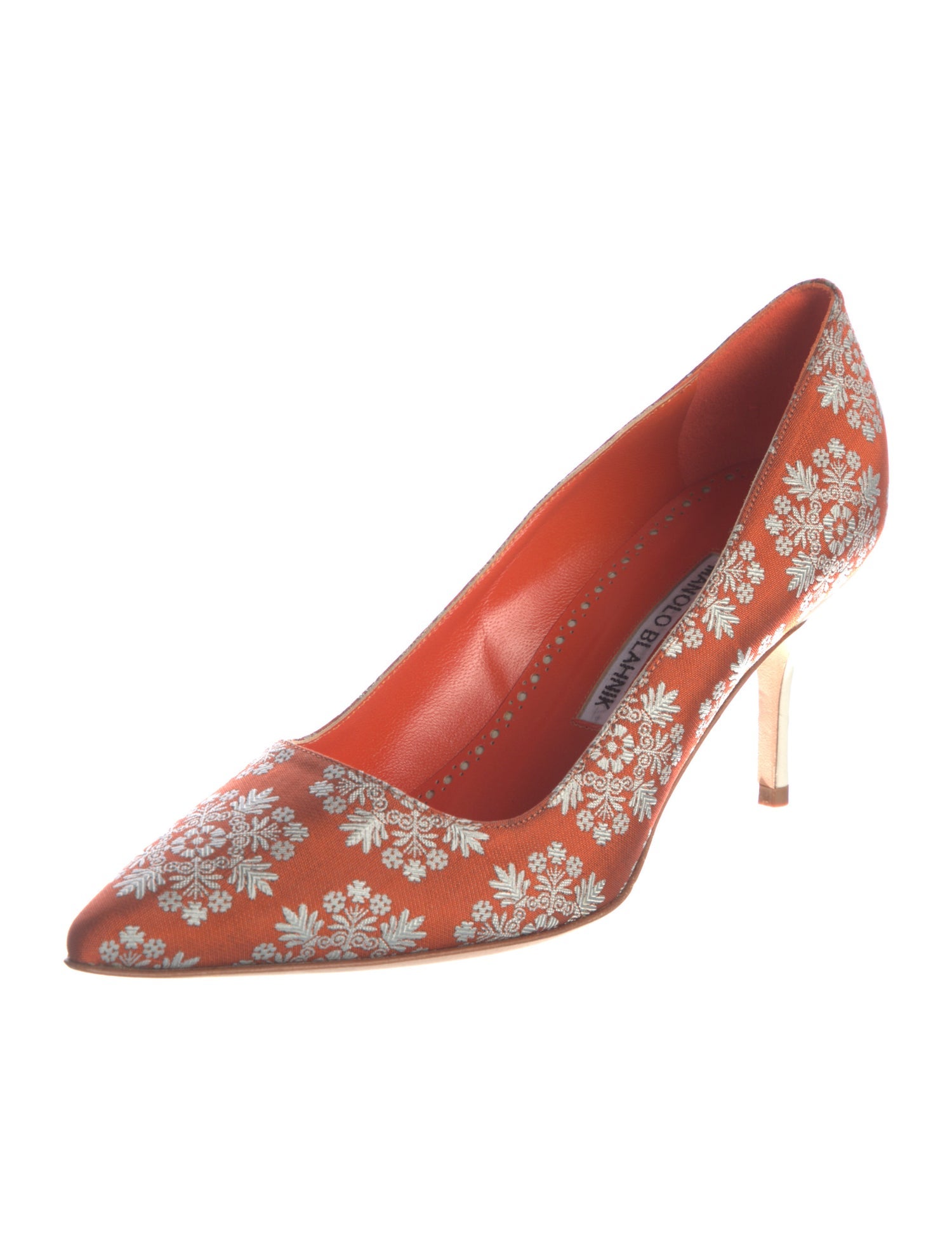 Manolo Blahnik Floral Print Pumps
