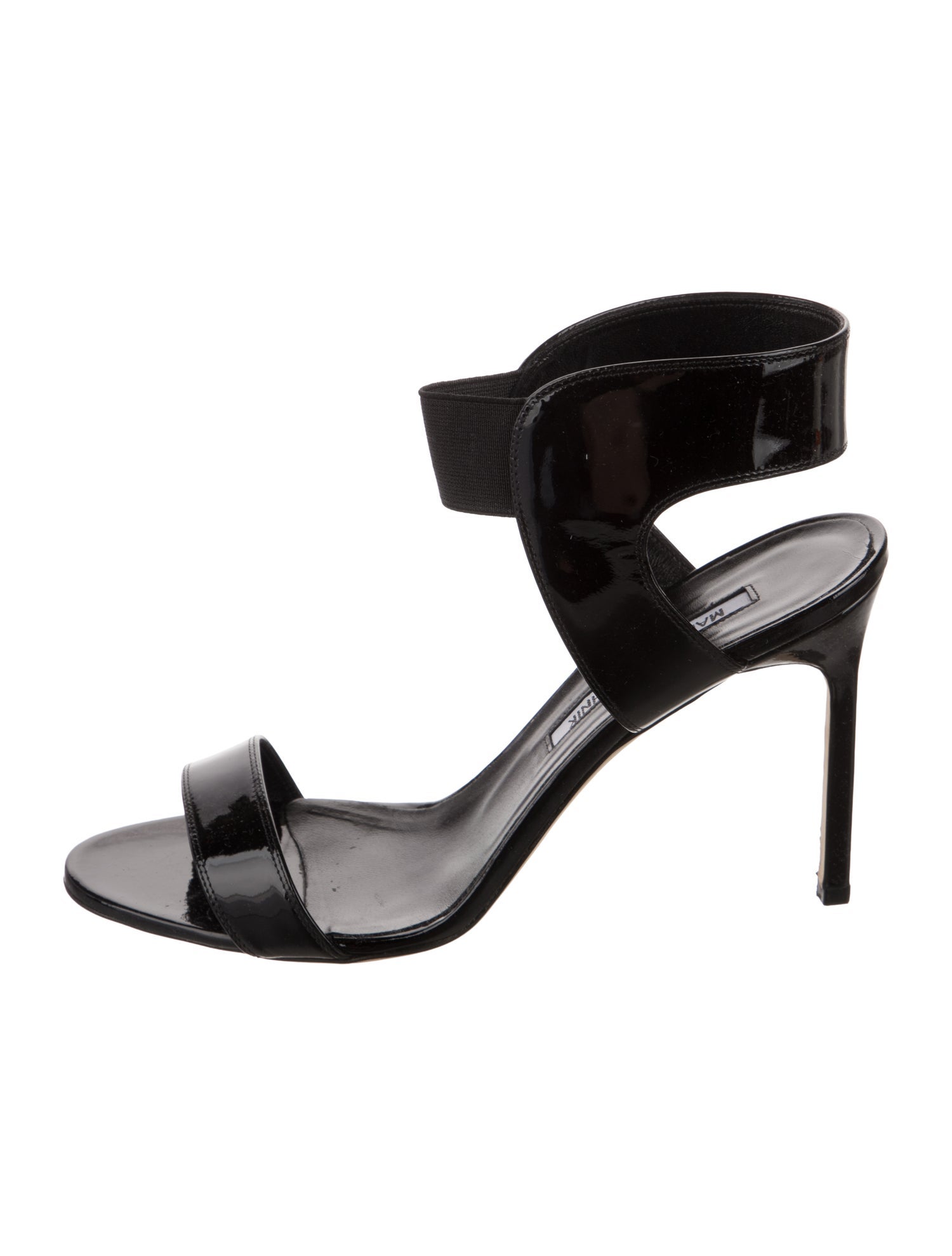 Manolo Blahnik Patent Leather Slingback Sandals