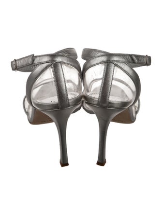 Manolo Blahnik Leather Slingback Sandals