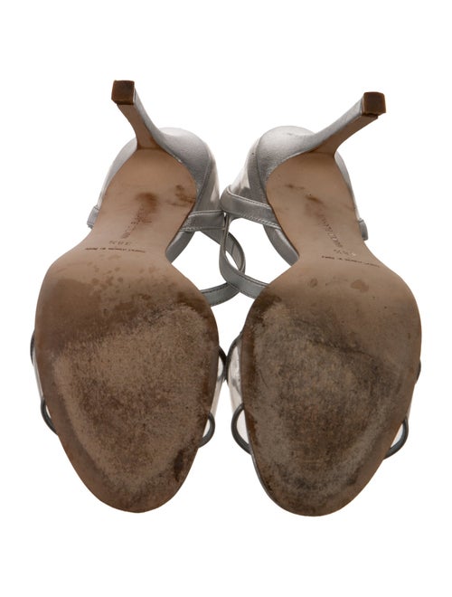 Manolo Blahnik Leather Slingback Sandals