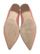 Manolo Blahnik Leather Striped Ballet Flats