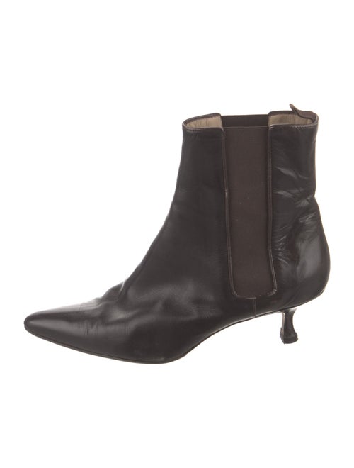 Manolo Blahnik Leather Chelsea Boots