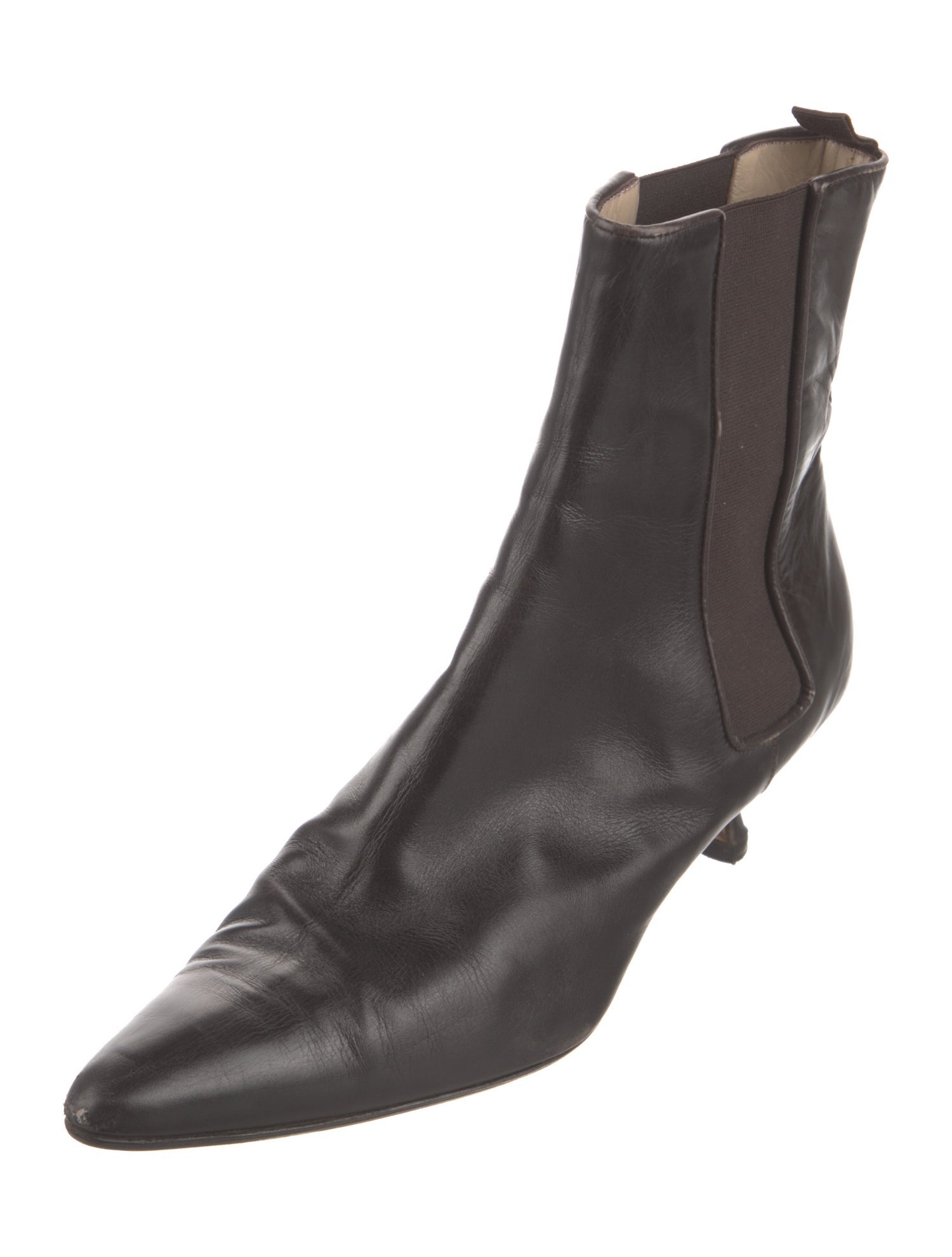 Manolo Blahnik Leather Chelsea Boots