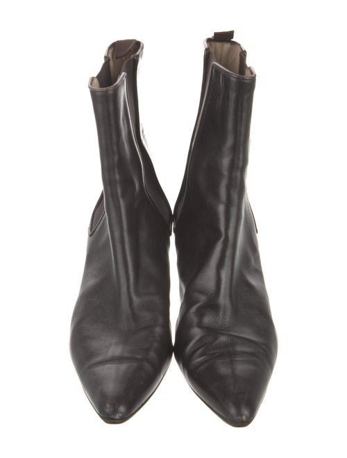 Manolo Blahnik Leather Chelsea Boots