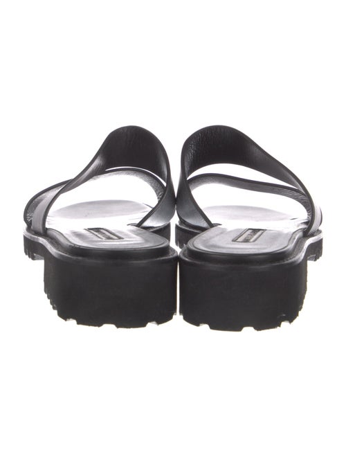 Manolo Blahnik Leather Slides
