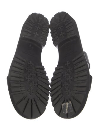 Manolo Blahnik Leather Slides