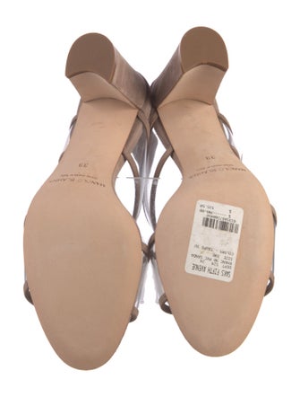 Manolo Blahnik Suede Slingback Sandals