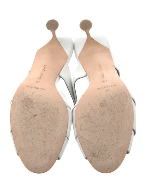 Manolo Blahnik Leather Slides