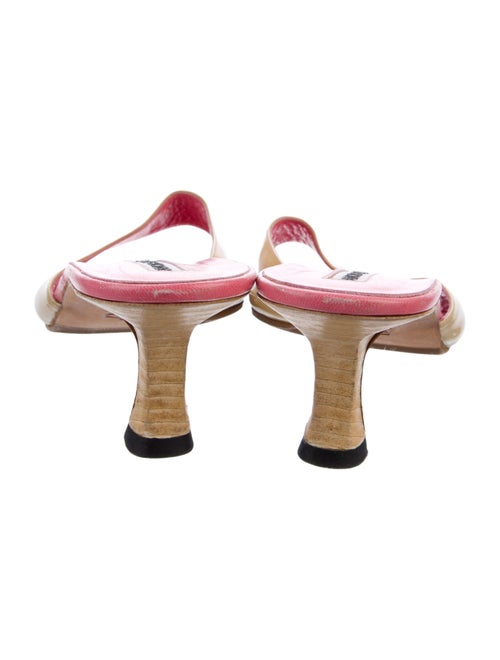 Manolo Blahnik Patent Leather Slides