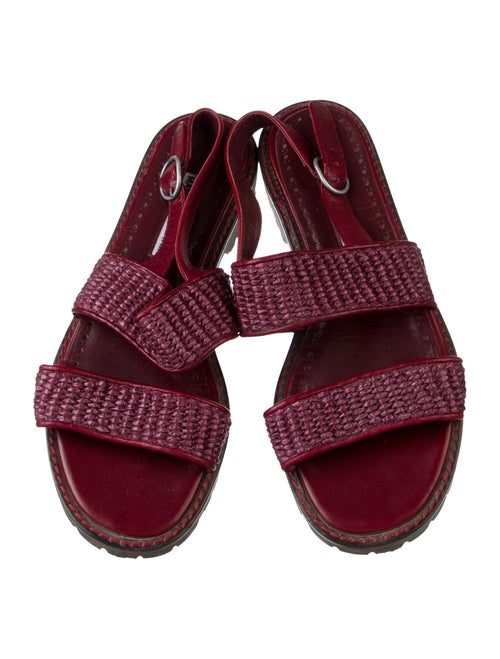 Manolo Blahnik Leather Slingback Sandals