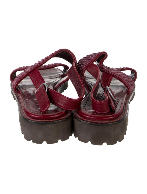 Manolo Blahnik Leather Slingback Sandals