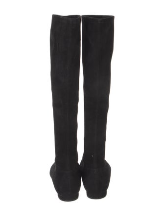 Manolo Blahnik Suede Riding Boots