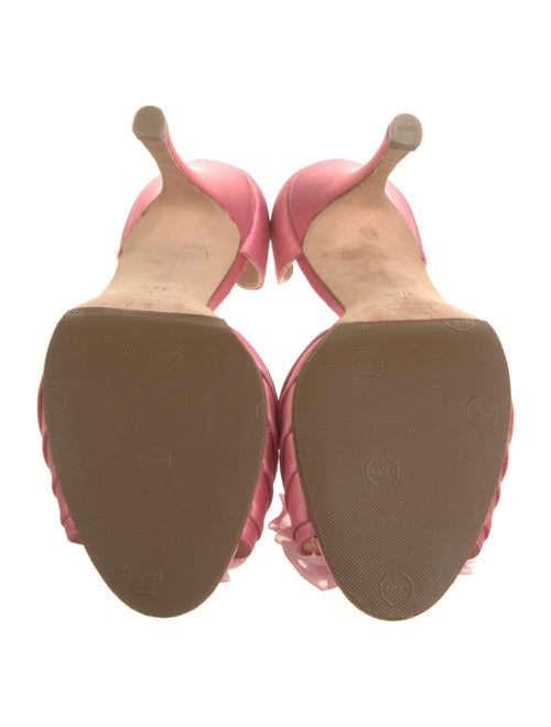 Manolo Blahnik Satin D'Orsay Pumps