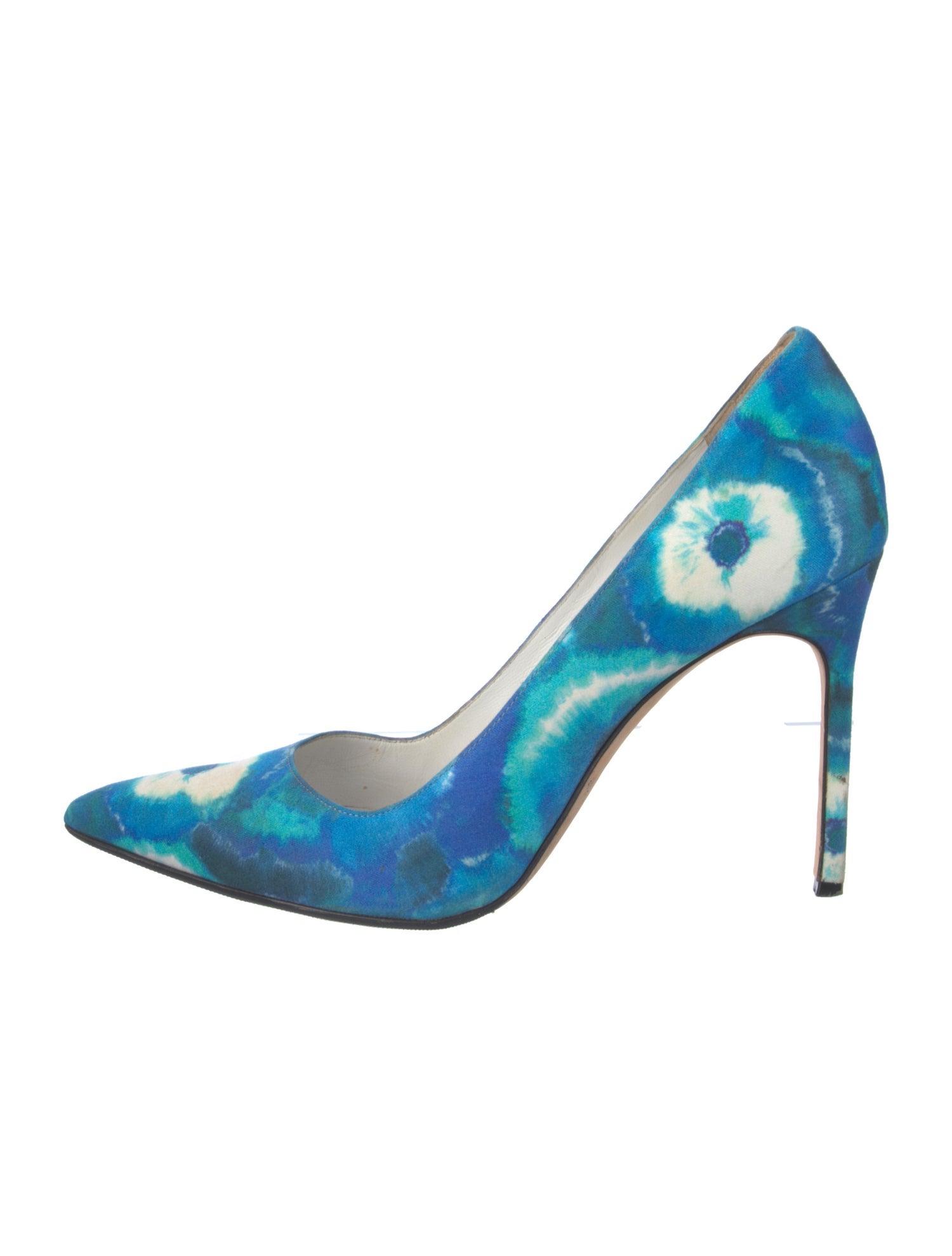 Manolo Blahnik Tie-Dye Print Pumps