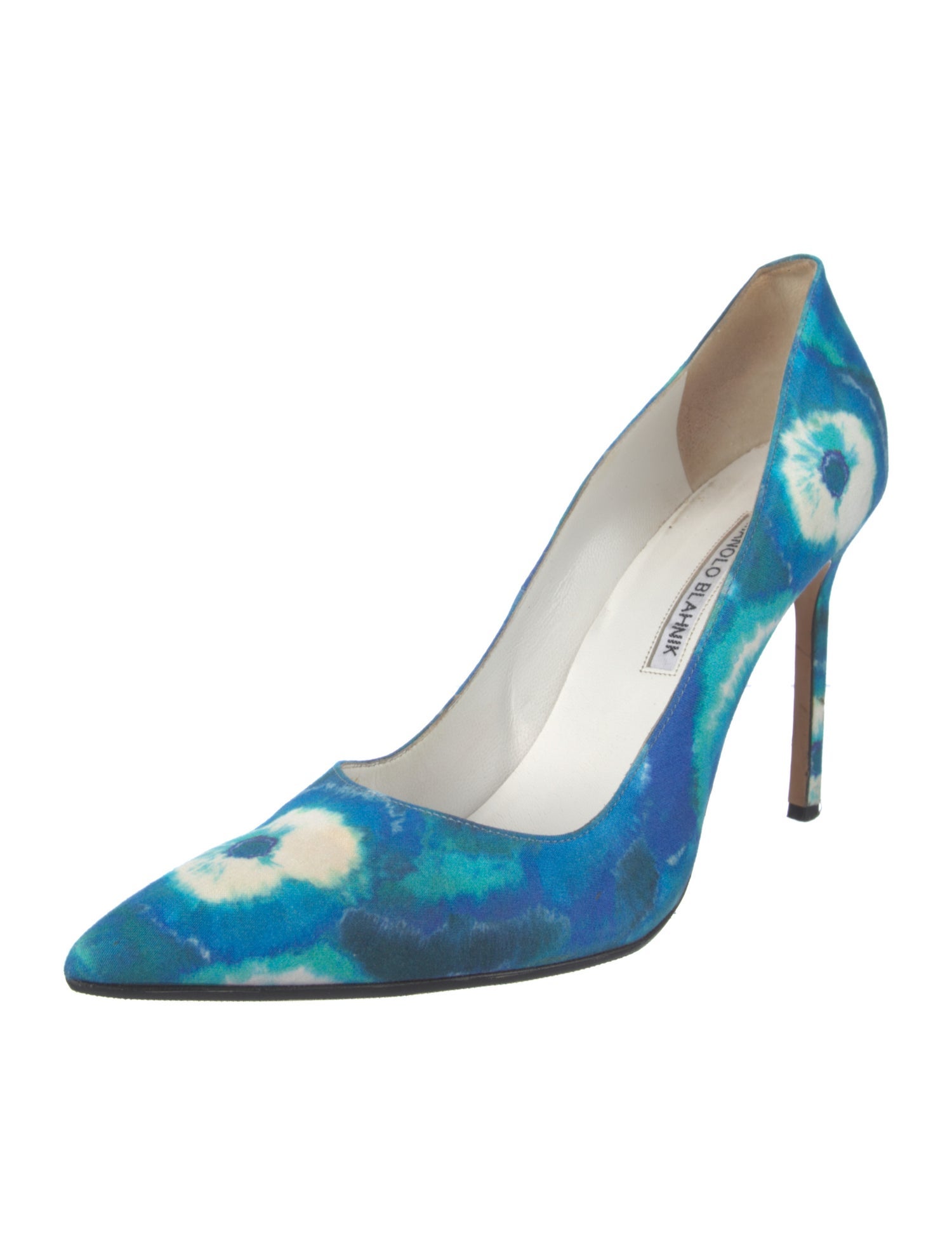 Manolo Blahnik Tie-Dye Print Pumps