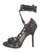 Manolo Blahnik Lace Lace Pattern Pumps