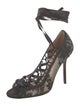 Manolo Blahnik Lace Lace Pattern Pumps