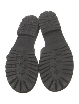 Manolo Blahnik Leather Slides