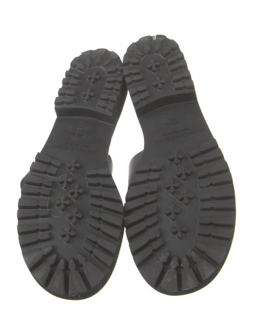 Manolo Blahnik Leather Slides