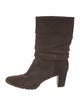 Manolo Blahnik Suede Boots