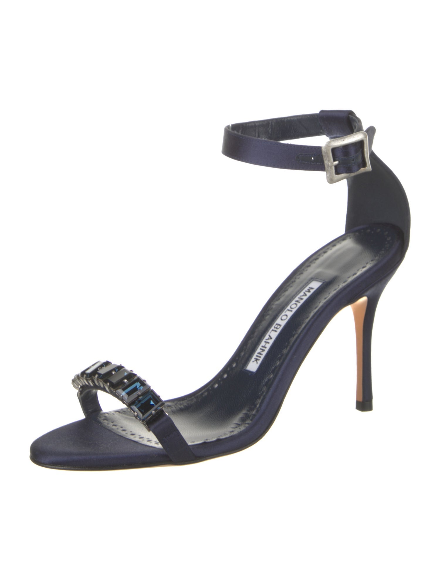 Manolo Blahnik Satin Sandals