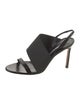 Manolo Blahnik Leather Slingback Sandals