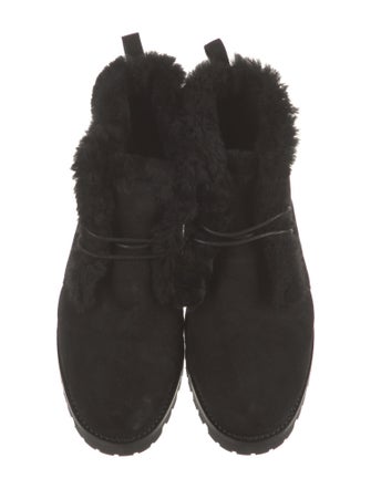 Manolo Blahnik Mircusies Suede Lace-Up Boots