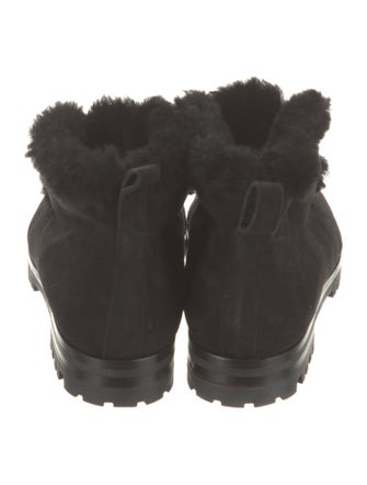 Manolo Blahnik Mircusies Suede Lace-Up Boots