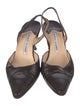 Manolo Blahnik Lizard Slingback Pumps