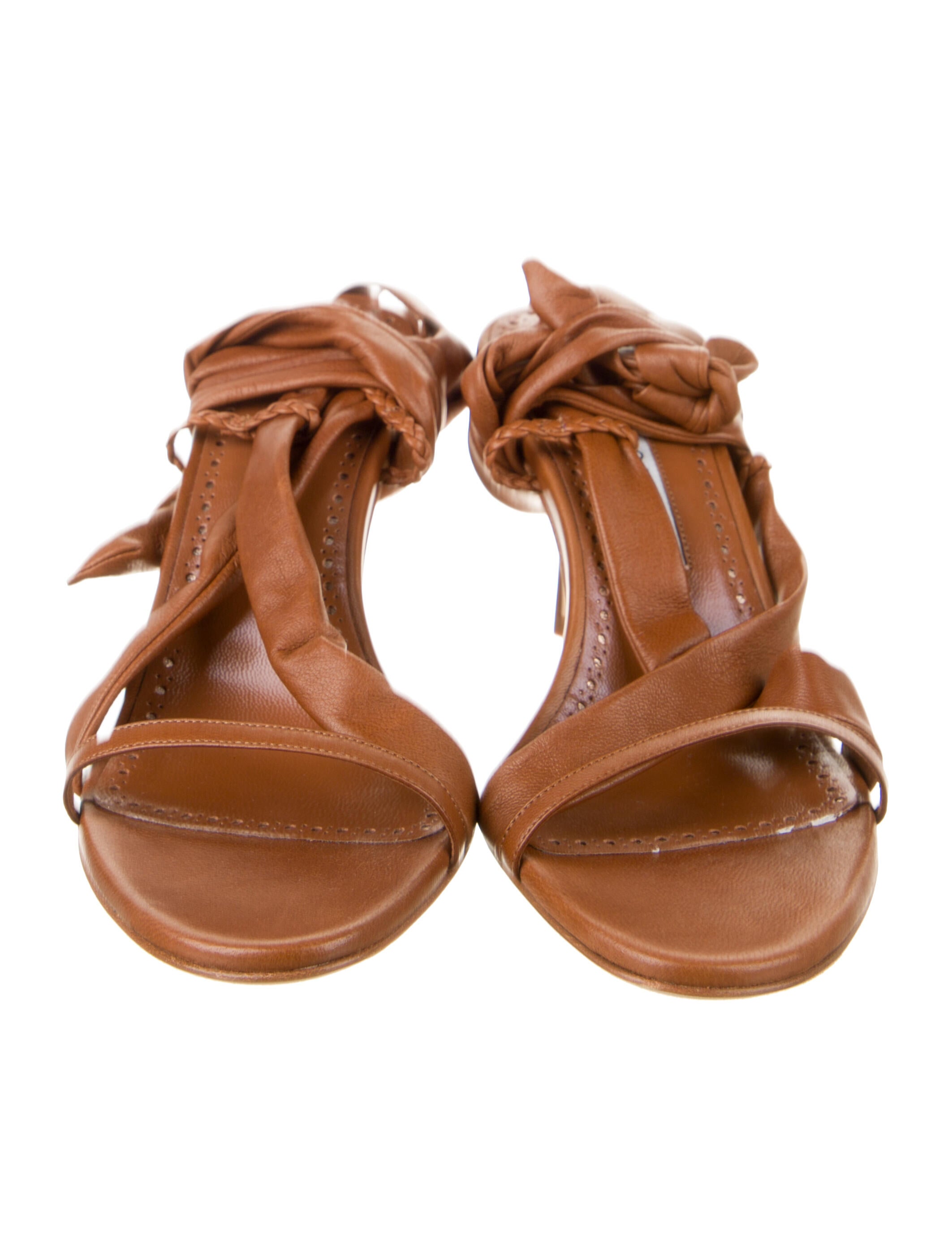 Manolo Blahnik Leather Sandals