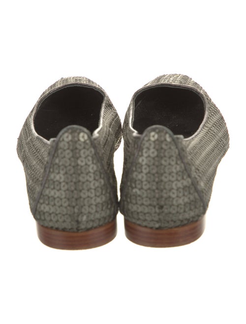 Manolo Blahnik Sequins Animal Print Flats