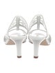 Manolo Blahnik Leather Cutout Accent Slides