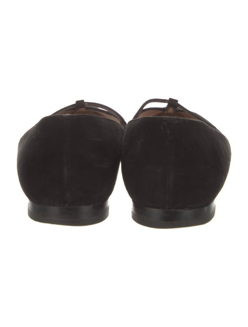 Manolo Blahnik Suede Mary Jane Flats