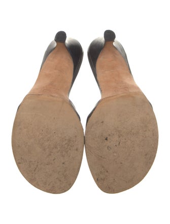 Manolo Blahnik Leather Slides