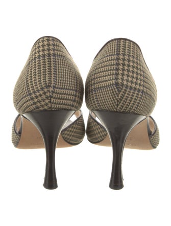 Manolo Blahnik Canvas Printed Sandals