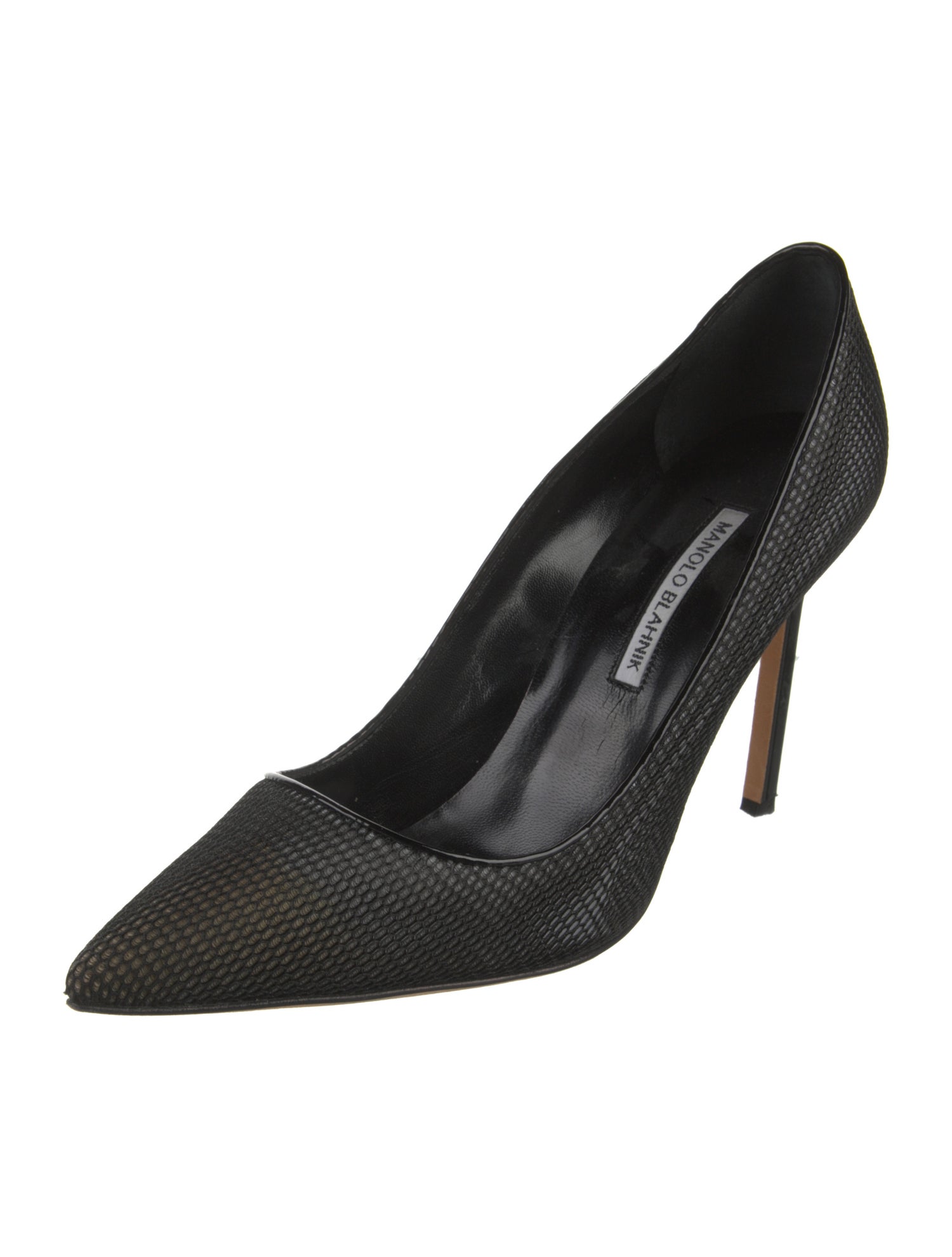 Manolo Blahnik Mesh Mesh Accents Pumps